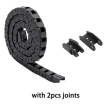 케이블 체인 7x7 10x10 10x15mm l1000mm 케이블 드래그 체인 와이어 캐리어cnc 라우터 기계용 엔드 커넥터 포함 3d 프린터 부품, 2pcs 합동으로