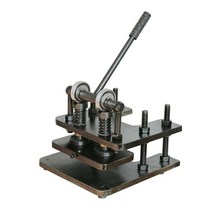 수동 톰슨기 가죽 컷팅기 재단기 절단기 프레스 커팅, 싱글휠프레스플레이트200x140mm29kg