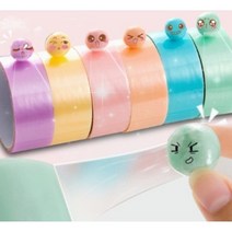 테이프볼 공 만들기 펄 끈끈이 찐득이 말랑이 장난감 4.8cm 6cm, 분홍, 6cm(핑크)
