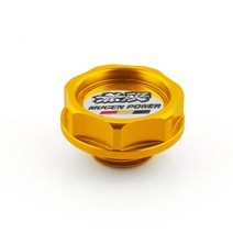RASTP Mugen 파워 성능 오일 캡 오일 연료 필터 레이싱 엔진 탱크 캡 커버 혼다 RS-CAP003, 금, 1개