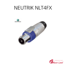 뮤직랜드 뉴트릭 neutrik NLT4FX 4핀 케이블형 암 NLT4MX 스피콘 수 실버 커넥터