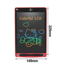 디지털 드로잉 테블릿 8.5inch lcd 쓰기 태블릿 드로잉 보드 낙서 스케치, 빨간색
