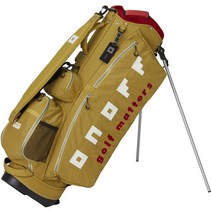 ONOFF 남성 스탠드형 캐디백 머스타드 경량 47인치 일본