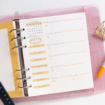 6공 컬러 도트 다이어리속지 노트내지 다이어리리필, 상세페이지 참조