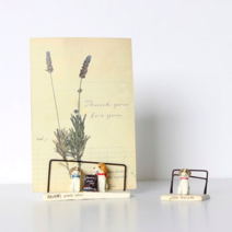 애견카페 귀여운 강아지 퍼피 명함 메모 메뉴판 사진 엽서 꽂이 홀더 거치대, 대