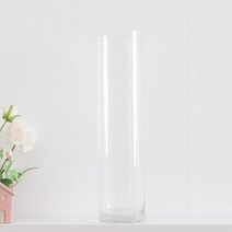 다이어유리 대형화병 10x40cm 화분 화병 꽃병 인테리어 홈, 단품