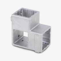 선반 각파이프조인트 각관 연결 브라켓 사각 고정 정자 스틸 조립 진열대, 중앙조인트50은색 4개