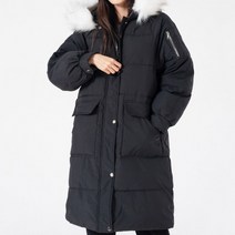 여자롱패딩 남성상의 남자상의 패딩 점퍼 겨울점퍼 겨울패딩 롱패딩 블랙 XL
