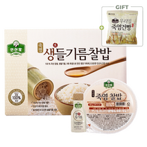 인산가 생들기름 찰밥 180g x 10개 죽염본가 인산죽염 햇반
