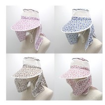 꽃무늬 자외선 차단 일모자 밭일 작업모 먼지 캡모자