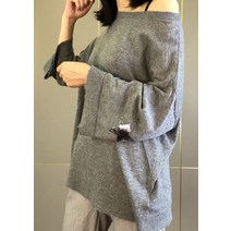 쟈딕앤볼테르 와이드 소매 데미지 캐시미어 스웨터