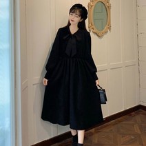 패치워크 원피스 뚱뚱한 슬림핏 스윗 빅사이즈 프렌치 레이스 여성 코디 2398795281