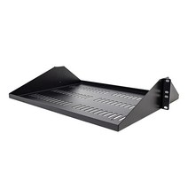 StarTech.com StarTech. com 2U 서버 랙 선반 중앙 장착 범용 통기성 마운트 캔틸레버 트레이 48.3cm(19인치) 네트워크 장비 랙용 튼튼한 스틸 9, 1개