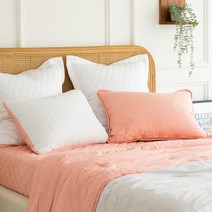 [소프라움] 아몬드 누비베개커버 오렌지