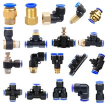 공압 호스 피팅 PC/PCF/PL/SL 튜브 4mm 나사 1/8 quot;1/4quot; 퀵 커플 링 파이프 거치대, 15 10-03 (10mm-3l8)_03 PLF