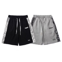캐슈 플라워 스티치 레터 프린팅 루즈한 반바지 아우터 스포츠 5점 팬츠 남녀공용 동일 비치 농구 팬츠