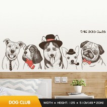 강아지 고양이 드라이룸 대형견 WooBong 크리에이티브 개 벽 스티커 홈 셀프 접착 애완 동물 가게 장식 거, 01 Dogs