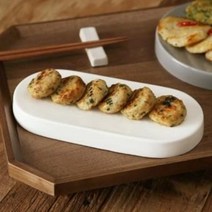 에라토 마일드 타원형 플레이트 굽접시 12인치 /화이트 그레이, 마일드접시 12인치_그레이