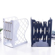 자바라책꽂이 책상책꽂이 북엔드 책장칸막이 간이책장, Black