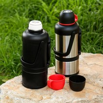 urkoteer 대용량 스텐 보온병 아웃도어 보온보냉물통 BWH03, 은색, 4000ml