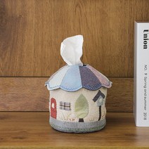 바이핸즈 퀼트 diy키트 패키지 소품 - 하우스 티슈 케이스, 1개
