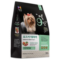 목우촌 전연령용 오리 펫9단 요크셔테리어 사료, 오리 x 1.8kg x 1개