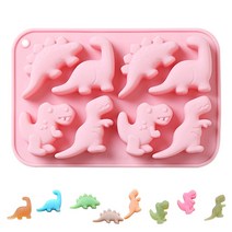 모양틀 입체 두꺼운 월병 3d 공룡 실리콘 퐁당 금형 케이크 초콜릿 캔디 퐁당 캔들 비누 공예 케이크 금형 베이킹 diy 케이크 금형 몰드 가정용 베이킹, 파랑