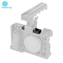 셀프촬영 브이로그 BGNing-CNC SLR 팔로우 포커스 리그 클램프 서포트 시스템 60mm 퀵 릴리스 로드 마운트 레일 카메라 액세서리, 1개