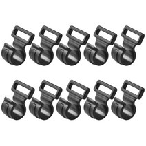 10pcs 텐트 후크 캠핑 캐러밴 천막 텐트 윈드 로프 클램프 텐트 클립 방풍, -미디엄