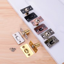 여닫이 가구 서랍 문 고정용 튼튼한 미니 스텐 히든 사이즈 높이 조절 도어 캐치 비즈 빠찌링 빳지링 래치 부속 몰딩 힌지 흰지 경첩 철물 부속품 DIY 인테리어 수리 용품 홍동, 블랙, 1개
