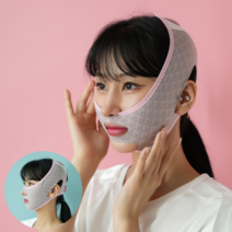 [타이니핏 마법밴드] 브이라인 V라인 리프팅밴드 얼굴압박밴드 돌출입 무턱 이중턱 팔자 땡기미 땡김이, 1개
