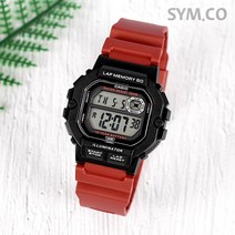 카시오 랩기능 10년전지 우레탄 런닝시계 WS-1400H-4A