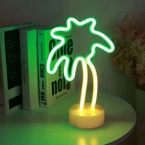 라데코 LED 인테리어 네온사인 무드등, 야자수