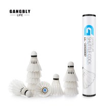 [익일출고] 강블리 배드민턴 라켓 2P + 보관용 가방 세트, 12개입, 셔틀콕