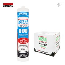 (수달 에코씰600 BOX) 신축 조인트용 실란트 실리콘, 수달 에코씰600 투명, 1박스