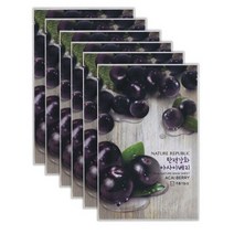 네이처리퍼블릭 리얼 네이처 마스크 시트 아사이베리, 23ml, 6개