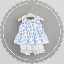 PigPug 21 반팔 순면 옷 여자 아기 여름옷 세트