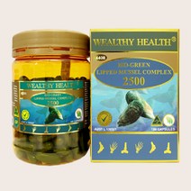 WEALTHY HEALTH [호주발송]WEALTHY 웰시헬스 바이오그린 초록잎홍합 180캡슐 Bio green Lipped Mussel Complex 2500, 1개, 1