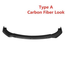 bmw 바디킷 에어댐 분리형 자동차 앞 범퍼 스플리터 립 스포일러 바디 키트 범퍼 디퓨저 bmw f10 f11 f30 f80 m3 f82 m4 e39 e46 e53 e90, 탄소 섬유 모양