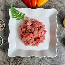 한돈 카레용 고기 2kg/1kg 돼지고기 뒷다리살 짜장용 뒷고기 카레 짜장 찌개용 국내산 돼지 다리살, 한돈 카레용 돼지고기 2kg_1cm 큐브모양