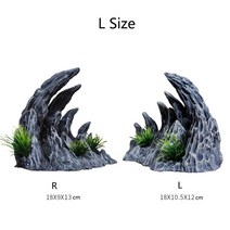 수족관 장식 산 물고기 탱크 Rockery 바닥 모래 소울 밸리, [02] L