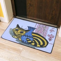 펫드라이룸 반려동물 반려견 드라이기 동물 고양이 그림 바닥 매트 미적 예술 디자인 침실 침대 앞의 건조 발 카펫 러그 직사각형 애완, [01] 100x160cm, [24] 24