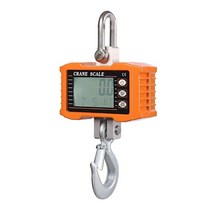 산업용 전자 크레인 호이스트 저울 300kg1000kg 2204lbs 휴대용 중장비 lcd 백라이트 단위 변경, 주황색