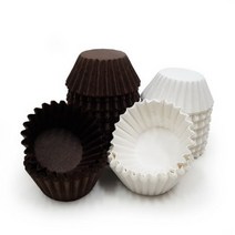 베스톰 SL초콜릿유산지컵 초코 200p + 화이트 200p, 혼합 색상, 24세트