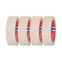 다용도 종이 마스킹테이프 40mm x 20m, 02 아이보리, 4개