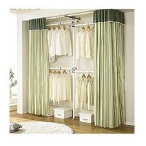 커튼식행거 조절행거 커튼4단행거 카키 폭조절(밀폐형)