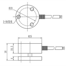충격 힘 센서 압축 플랫 다이어프램 유형로드 셀 중력 변환기 Loadcell Mini 5T 50kg 25mm 직경, 06 300kg