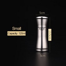 소금과 후추 곡물 밀 셰이커 스테인레스 스틸 금속 식품 분쇄기 Pulverizer 양념 항아리 조미료 컨테이너 주방 도구, CHINA, small