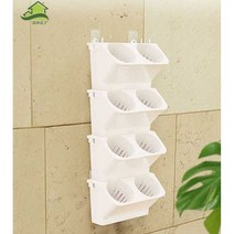 벽걸이 화분 벽면녹화 행잉 가드닝 플랜트월 수직정원, 화이트 8구