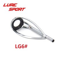 낚시 가이드 탑 탑가이드 실버 프레임 블랙 링 낚싯대 수리 로드 빌딩 부품 액세서리 개, 04 LG6_07 Tube ID2.2mm